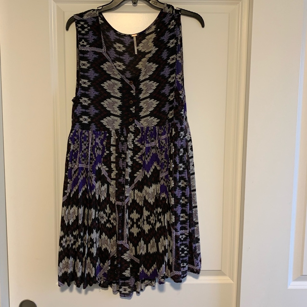 Free People Aztec print tank dress